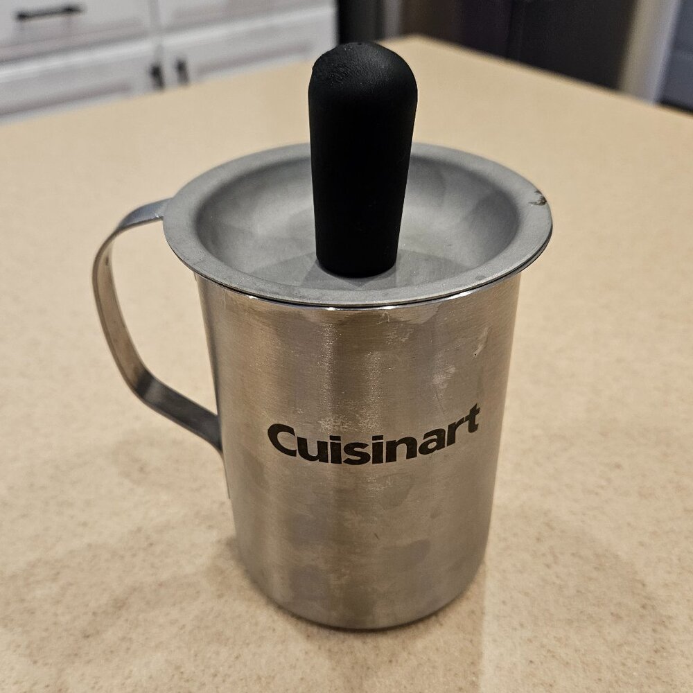 CUISINART BBQ GRILL STAINLESS STEEL METAL SAUCE POT & BASTING BRUSH OUTDOOR